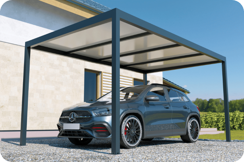 pergola bioclimatique adossée avec Solyenergie en Charente-maritime et Deux-Sèvres